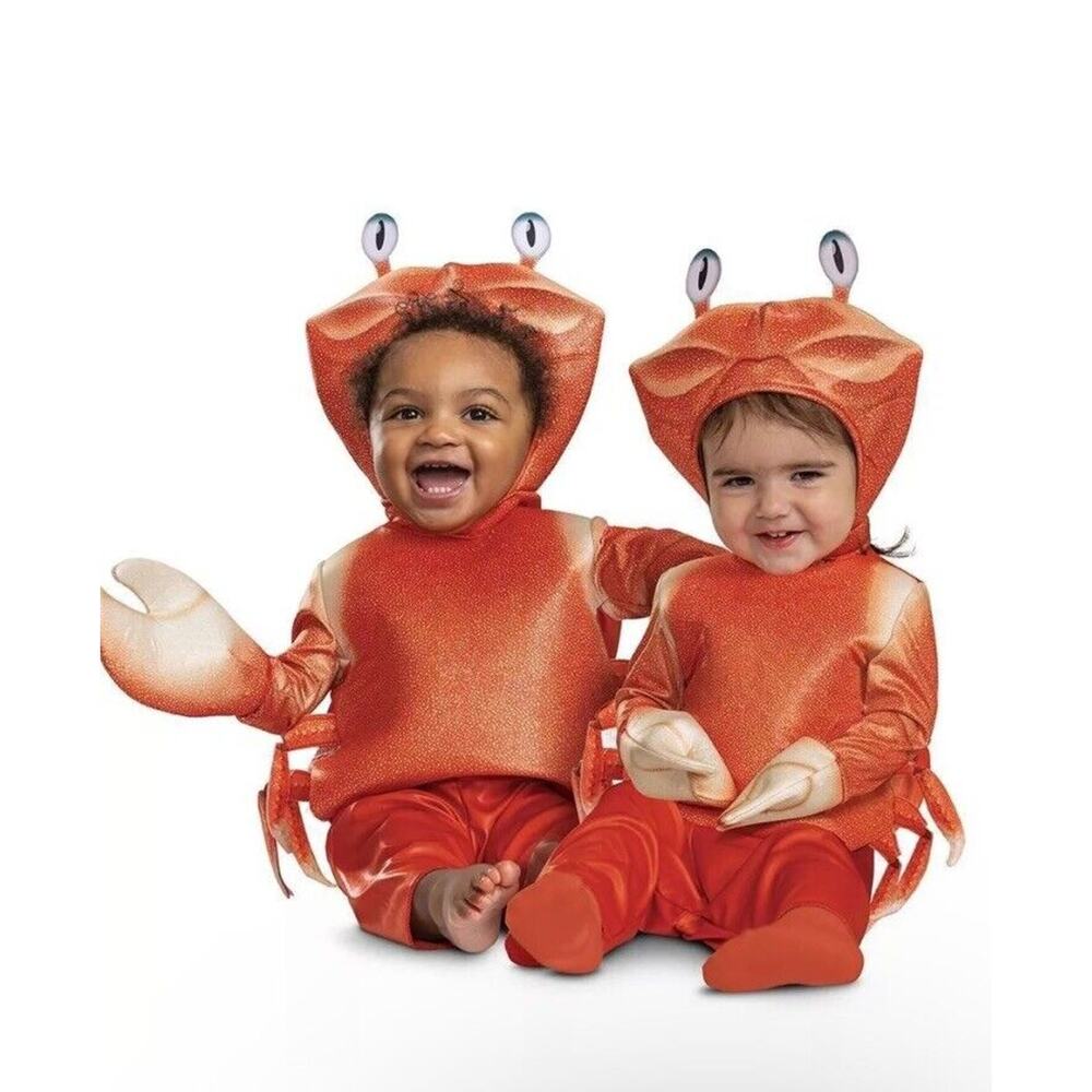 Disney The Little Mermaid Sebastian Costume Infant 6-12 Months NWT
